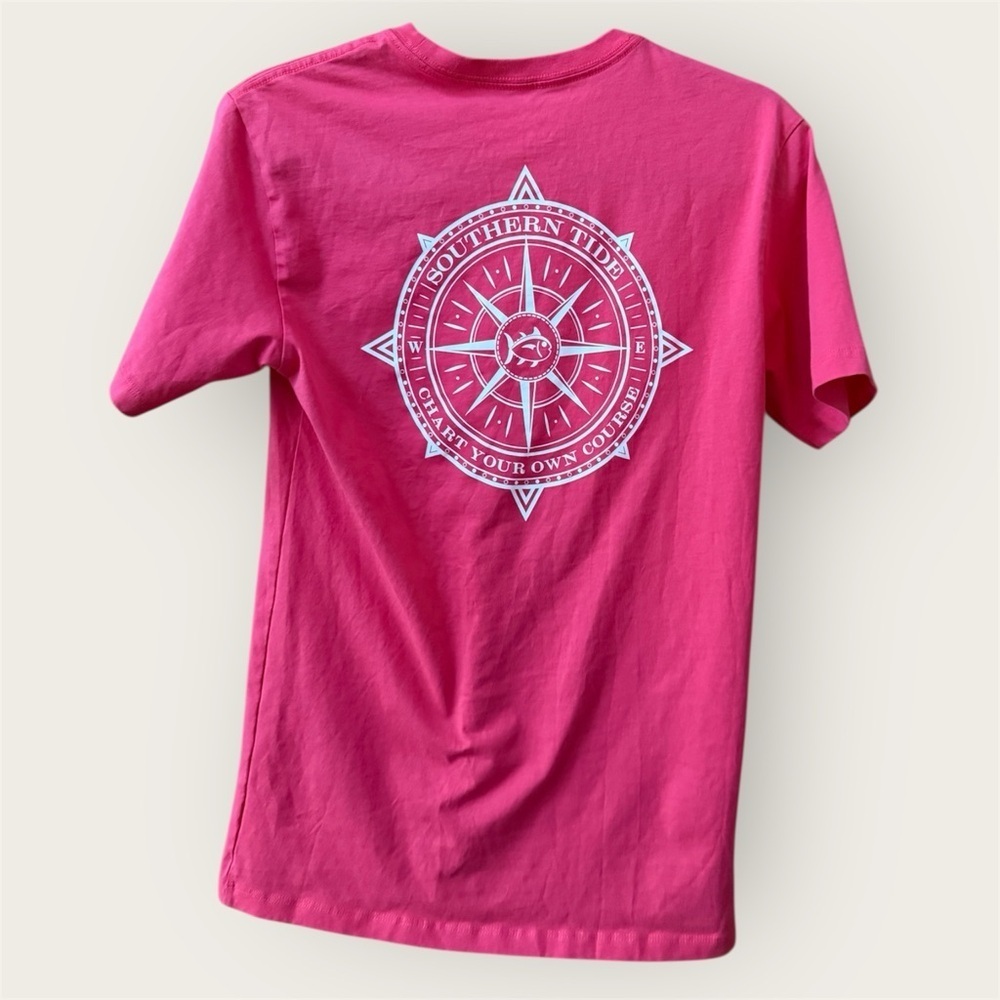 Southern Tide "Find Your Way Home" t-shirt in pink like new size xs Cotton